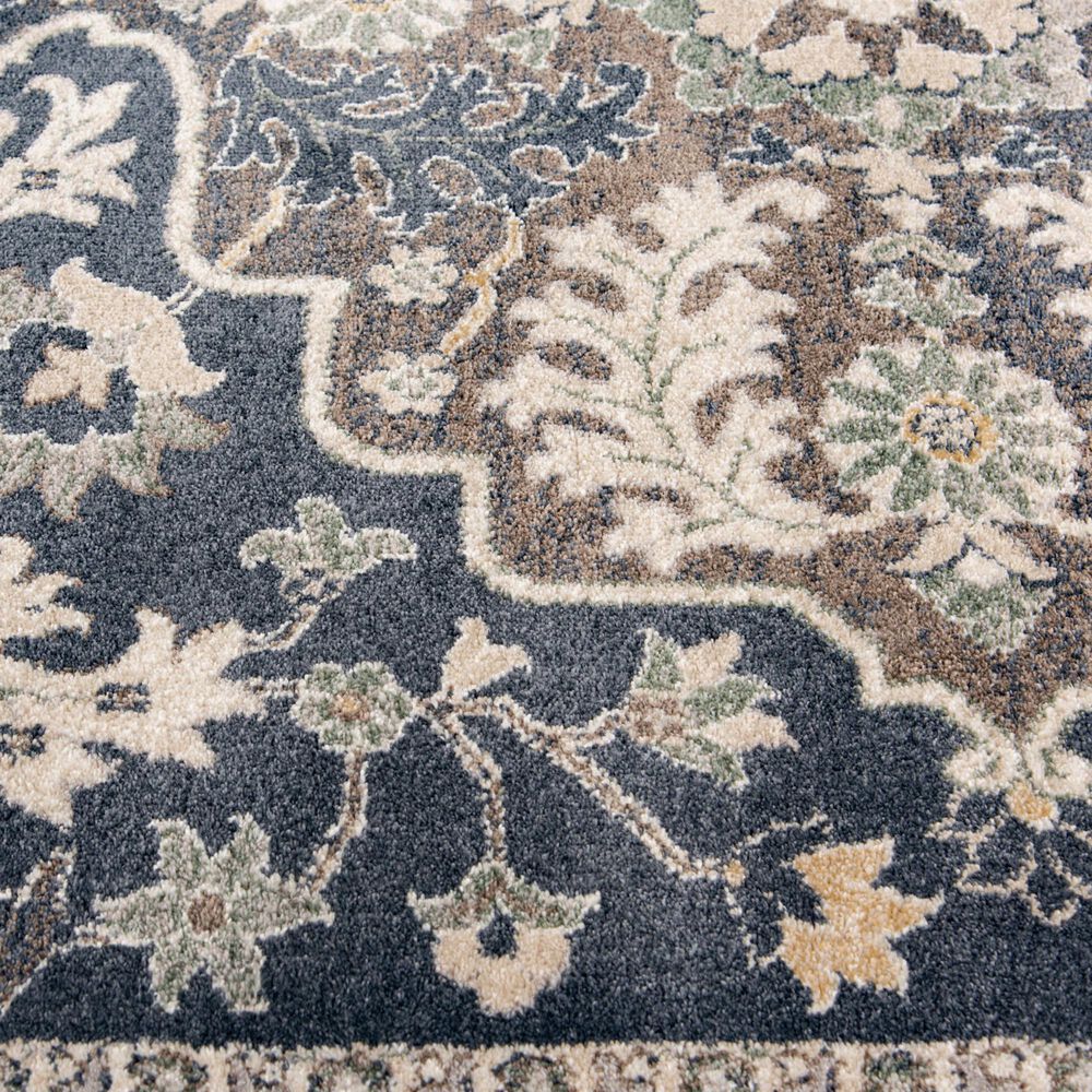Central Oriental Minerva Edwina 7&#39;10&quot; x 9&#39;10&quot; Vintage Blue and Blue Area Rug, , large