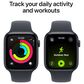 Apple Watch SE 3 (GPS) 44mm Aluminum Case with Sport Band - S/M in Midnight and 2-Year AppleCare+, , large