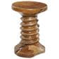 Maple and Jade Handmade Live Edge Accent End Table in Brown, , large