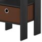 HOMLUX 2-Piece 1-Shelf End Table with Bin Drawer in Americano, , large