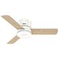 Hunter Minimus Low Profile 44" Ceiling Fan with LED Light in Fresh White, , large