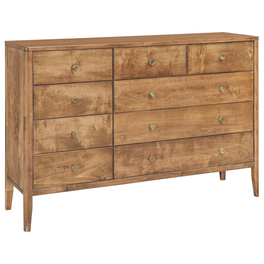Archbold Furniture Warren 9 Drawer Dresser in Harvest Finish, , large