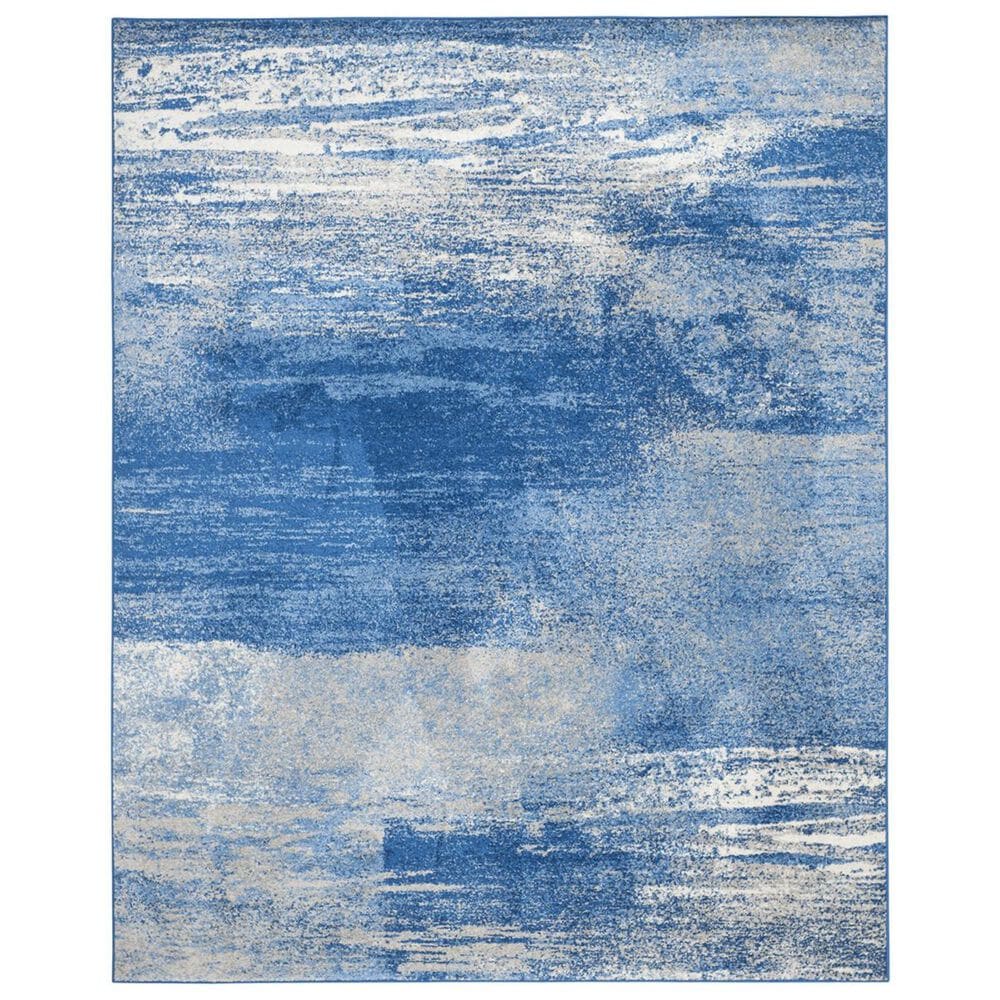Safavieh Adirondack ADR112F-9 9" x 12" Silver/Blue Area Rug, , large