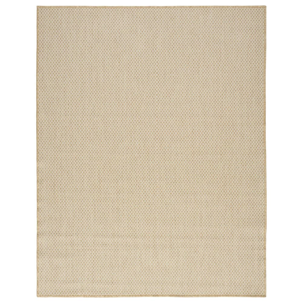 Nourison Courtyard Natural 9" x 12" Indoor/Outdoor Area Rug, , large