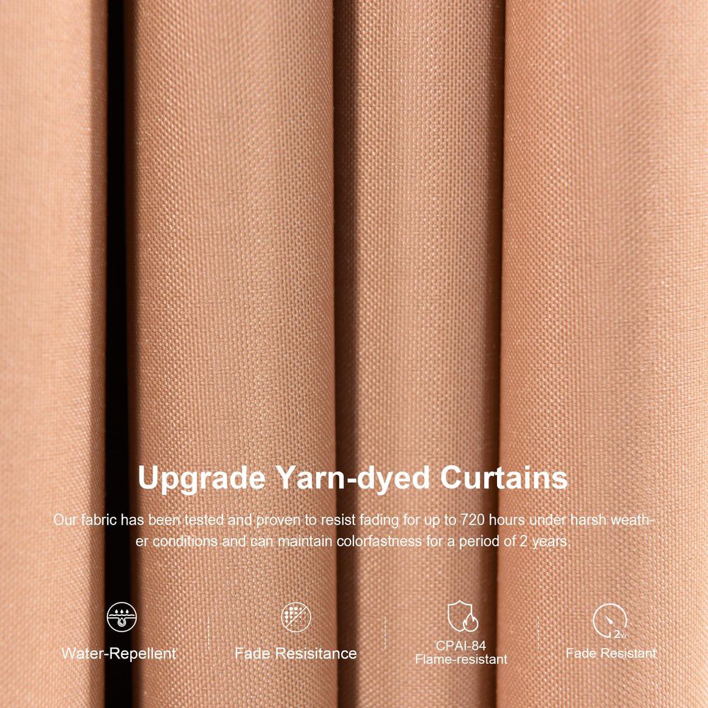 HOMLUX 12' x 16' Outdoor Hardtop Gazebo in Brown, , large