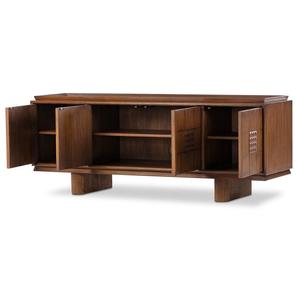 Four Hands Lyle Media Console in Rust, , large