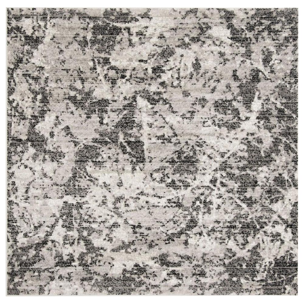 Safavieh Skyler SKY186L 6"7" Square Charcoal and Ivory Area Rug, , large