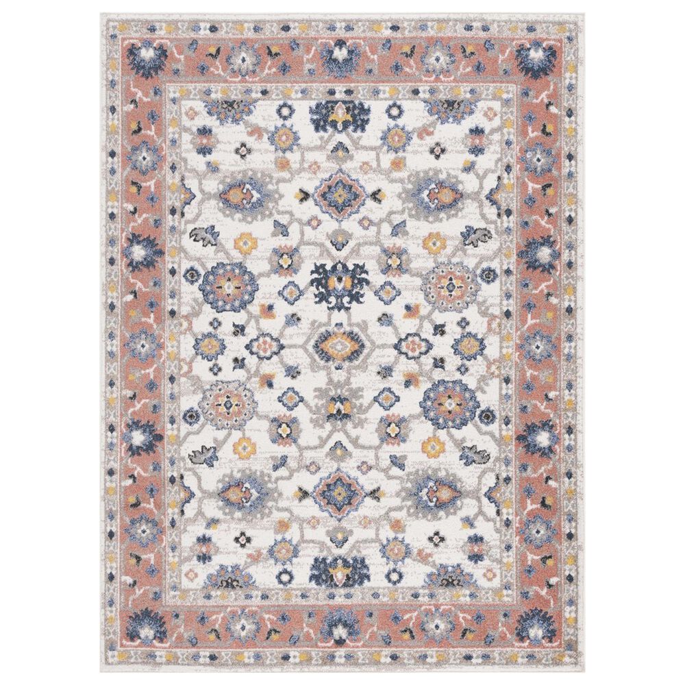 Safavieh Astoria 4" x 6" Ivory and Rust Area Rug, , large