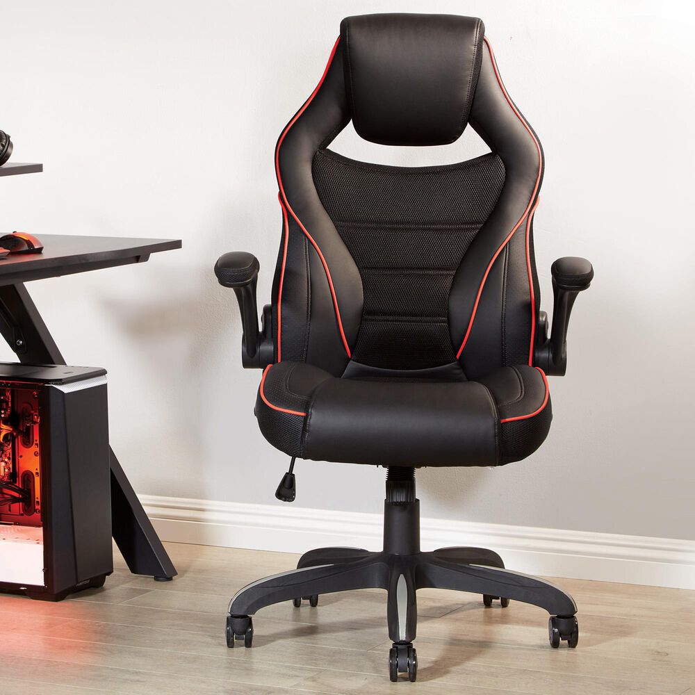 Valor Living Xeno Gaming Chair in Black and Red, , large