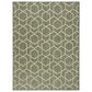 Nourison Horizon HOZ01 Green 6" x 9" Indoor/Outdoor Area Rug, , large
