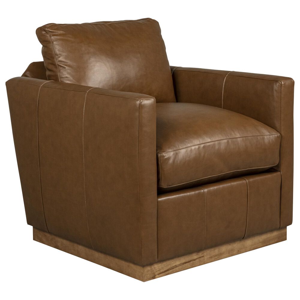 Rowe Furniture Allie Swivel Chair in Fresno Cocoa, , large