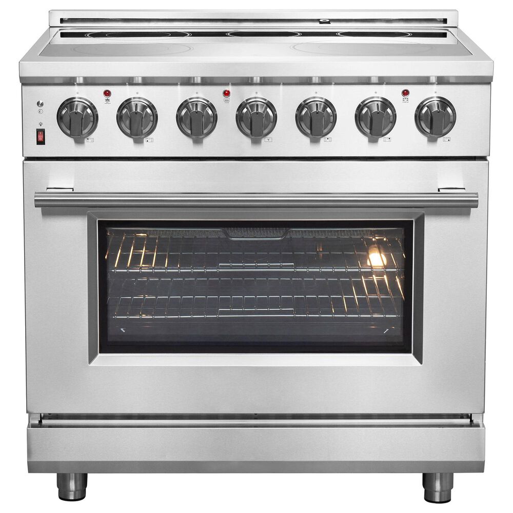 Forno Massimo 36" Freestanding Electric Range in Stainless Steel, , large