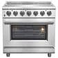 Forno Massimo 36" Freestanding Electric Range in Stainless Steel, , large
