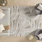 Nourison Glitz GLZ22 Grey and Gold 9" x 12" Area Rug, , large