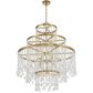 Savoy House Luna 15 Light Chandelier in Warm Brass, , large