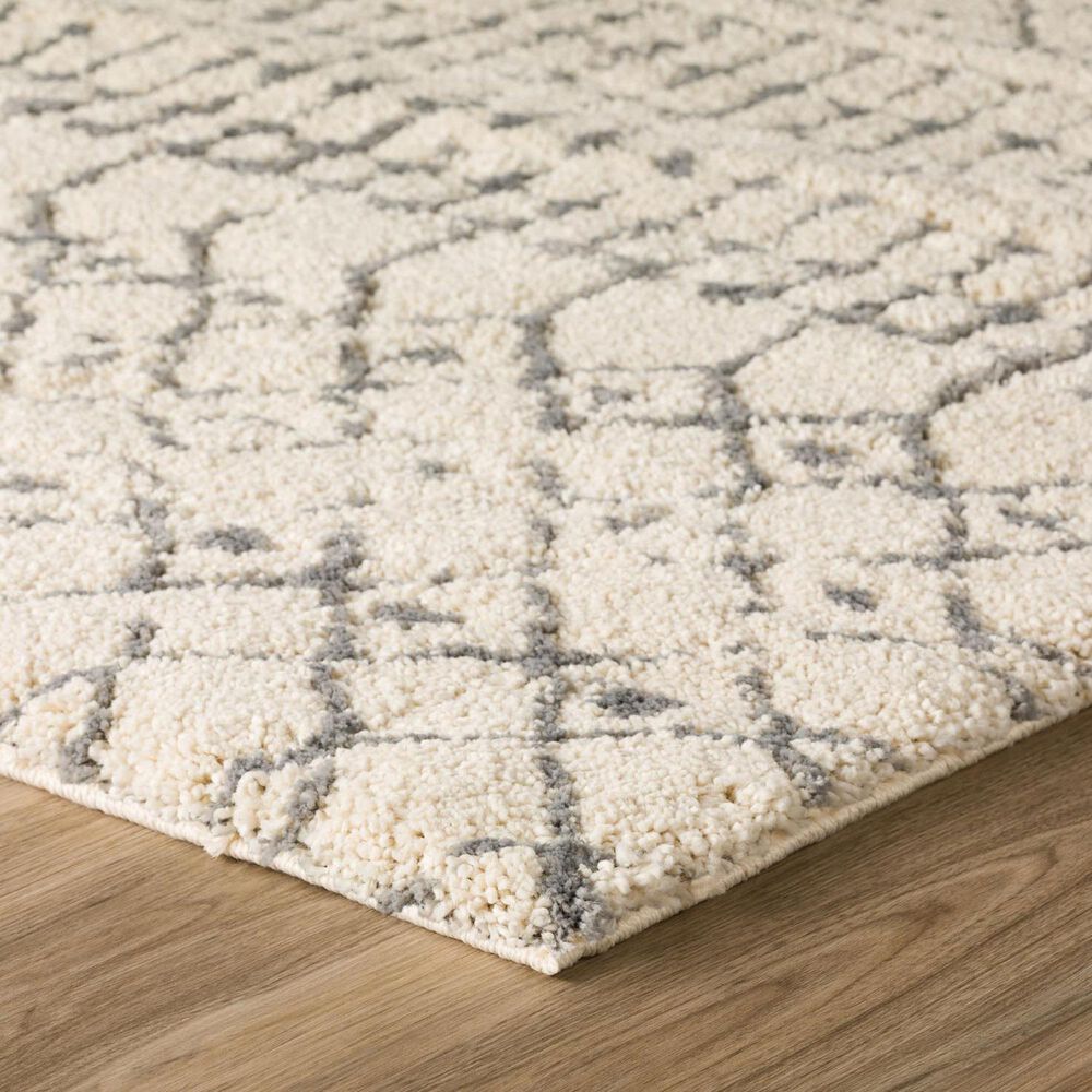 Dalyn Rug Company Marquee MQ2 1'8" x 2'6" Ivory and Metal Area Rug