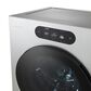 LG 5.8 Cu. Ft. Smart Front Load Washer and 9.0 Cu. Ft. Electric Dryer in Brushed Platinum Steel, , large