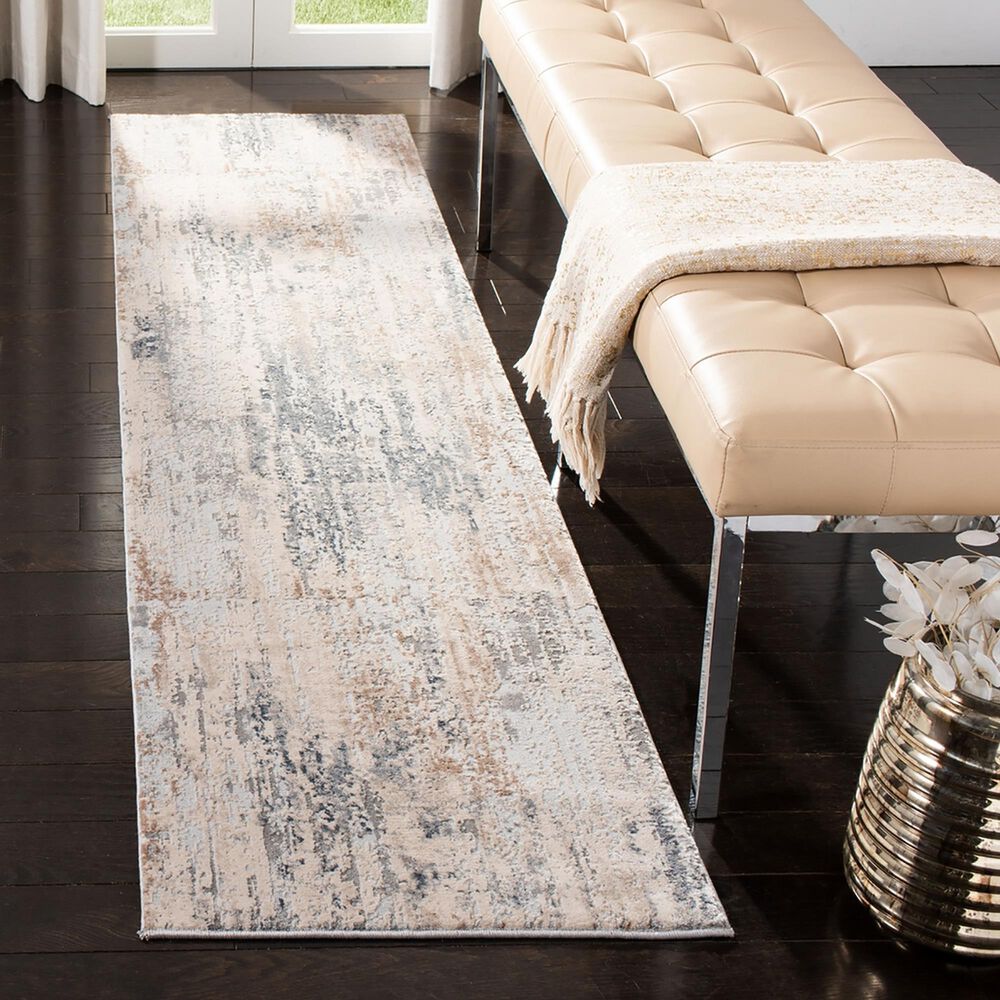 Safavieh Invista 2&#39; x 8&#39; Cream and Grey Runner, , large