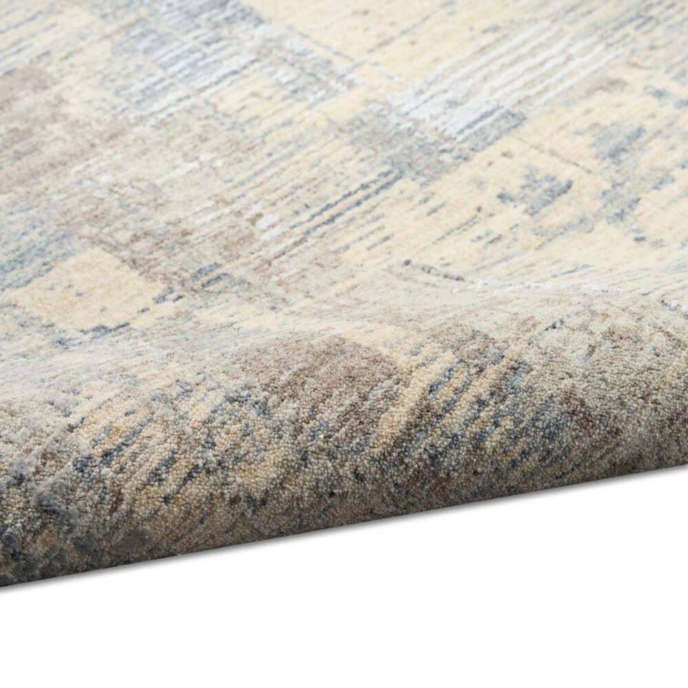 Nourison Drift Blue and Beige 7'10" x 10'2" Area Rug, , large