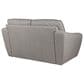 Superb Leather Leather Stationary Loveseat in Oslo Grey, , large