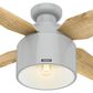 Hunter Cranbrook Low Profile 52" Ceiling Fan with Light in Dove Grey, , large