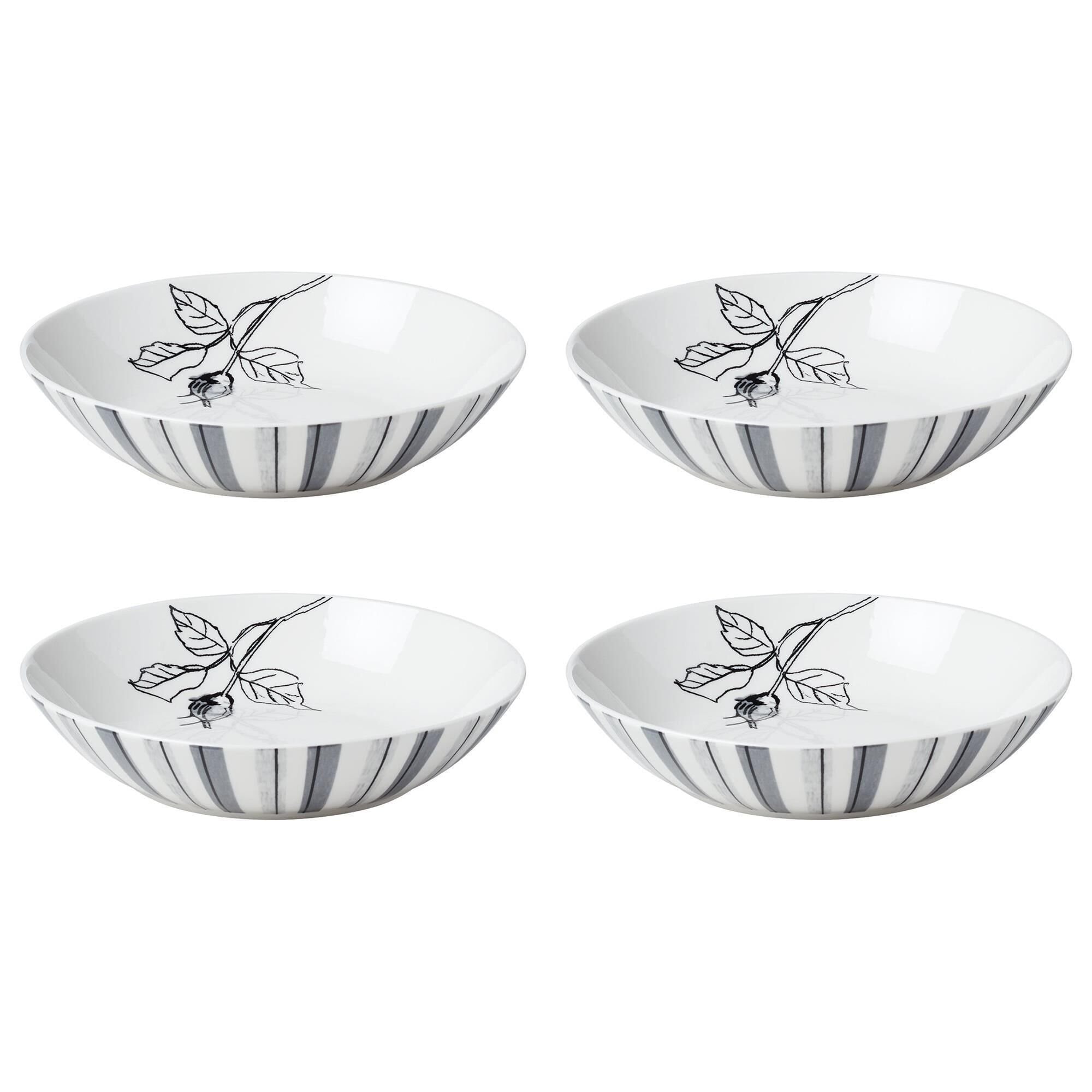 Lenox Entertain 365 12-Piece Sketchbook Dinnerware Set in Black