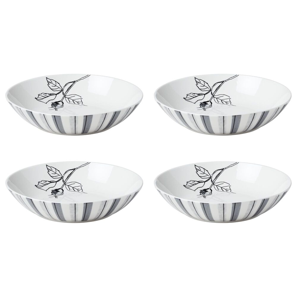 Lenox Entertain 365 12-Piece Sketchbook Dinnerware Set in Black and White, , large