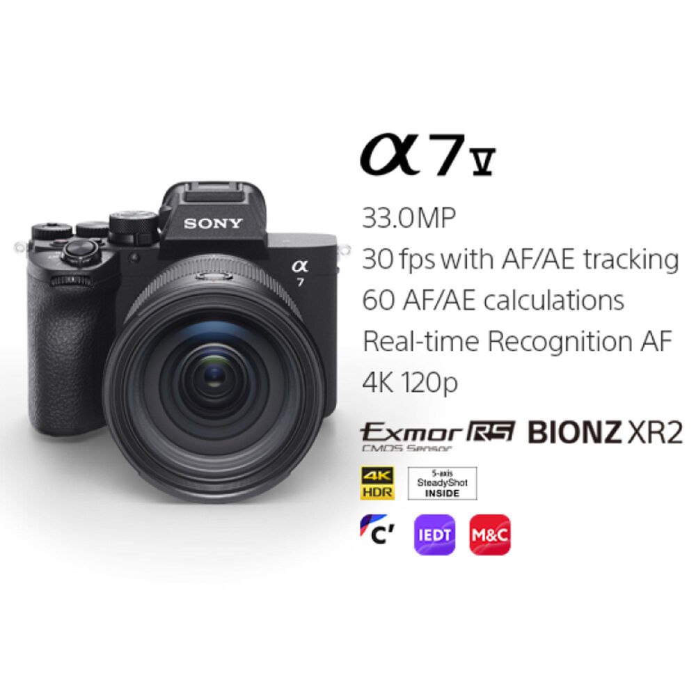 Sony Alpha 7 V Full-frame Mirrorless Interchangeable Lens Camera in Black (Body Only), , large