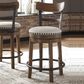 Ashley Valebeck 24.5" Counter Stool with Back in Brown and Black, , large