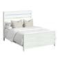 Mayberry Hill Tobias Full Panel Bed with LED in White, , large