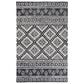 Safavieh Micro-Loop 4" x 6" Black and Gray Area Rug, , large