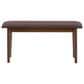 CorLiving Branson Dining Bench in Warm Walnut/Brown, , large