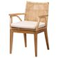 Baxton Studio Storsel Arm Chair in Natural Brown, , large