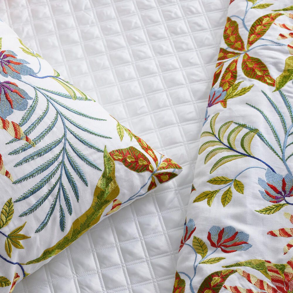 Ann Gish Double Diamond 4-Piece King Coverlet Set in White, , large