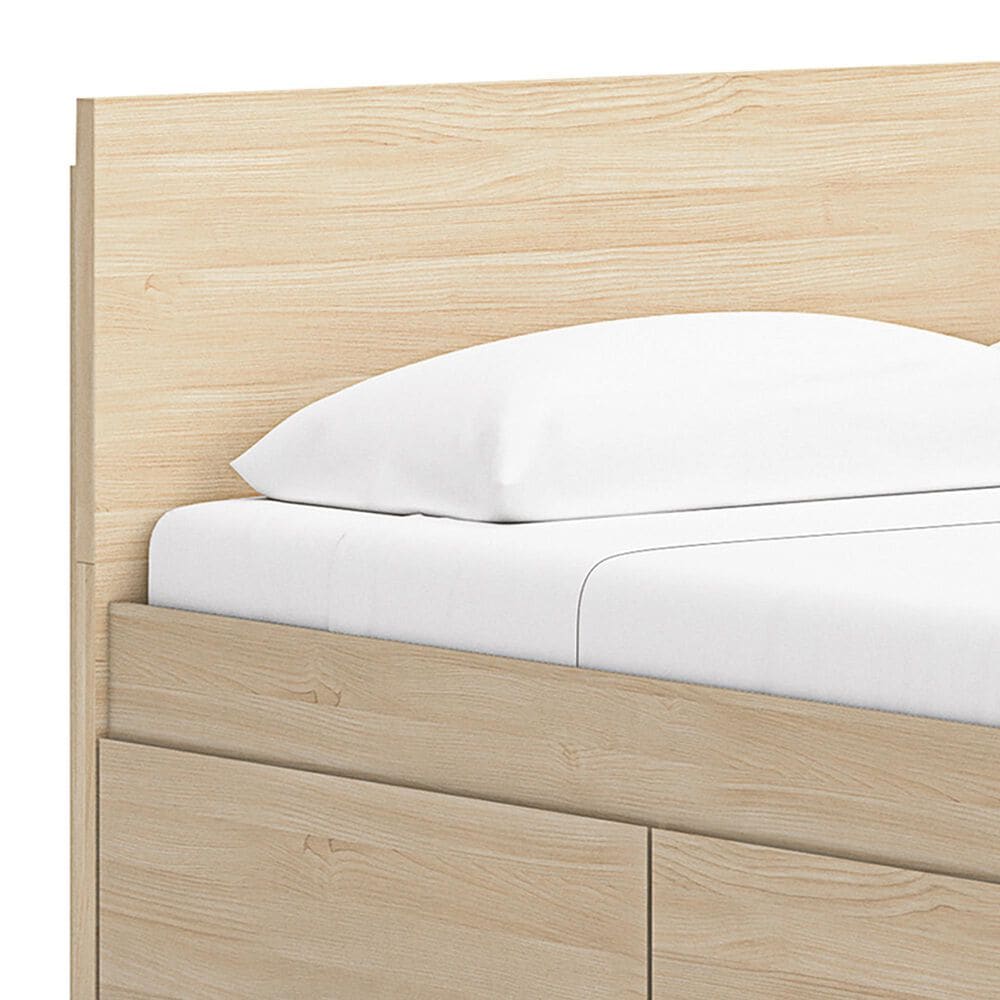 Ashley Onita King Panel Platform Bed with 1 Side Storage in Natural, , large