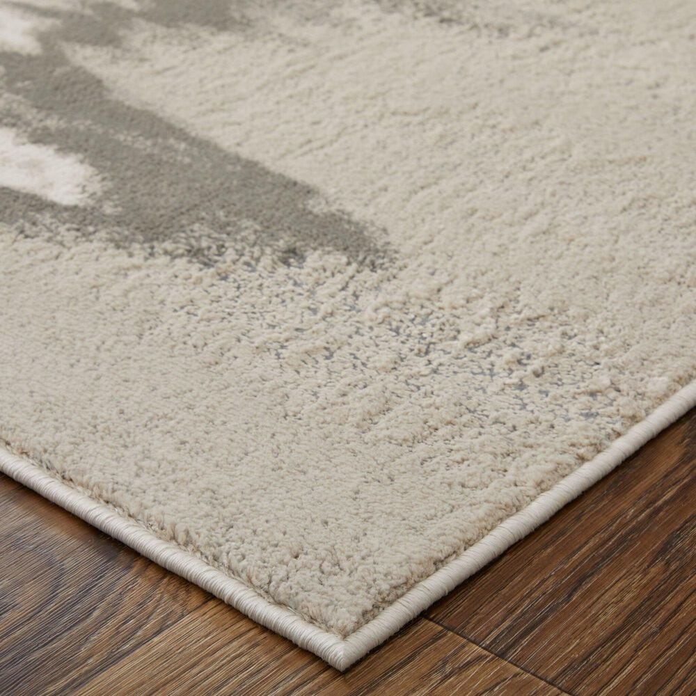 Feizy Micah 39LQF 12&#39; x 18&#39; Ivory and Silver Area Rug, , large