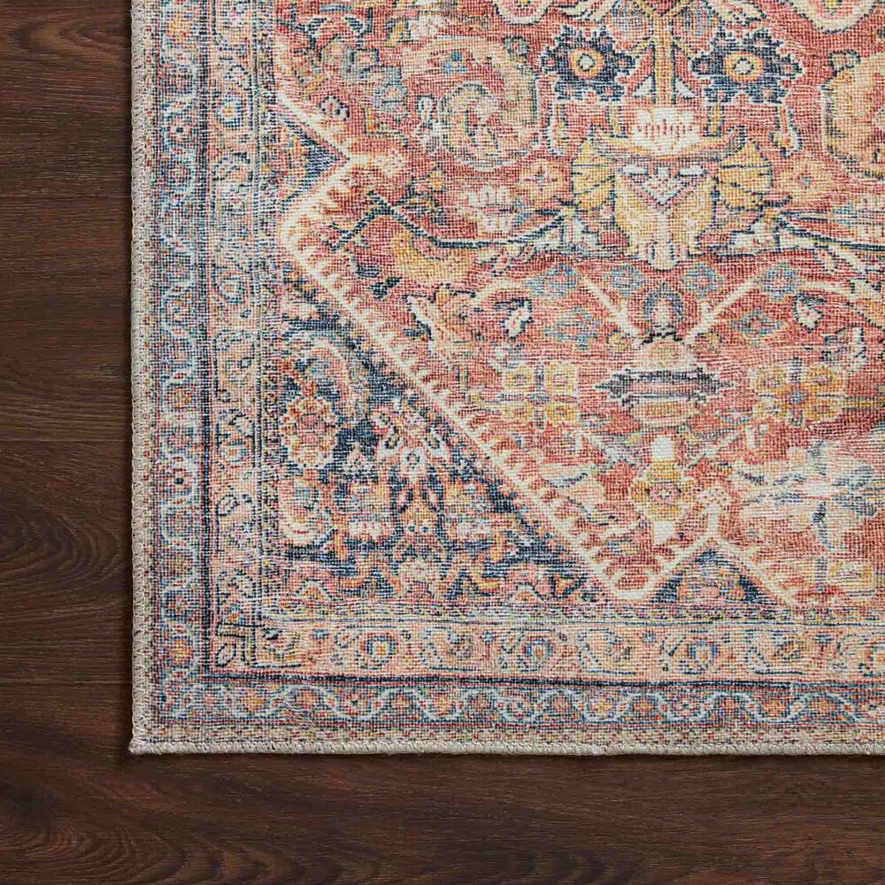 Loloi Adrian 2&#39; x 5&#39; Rust and Denim Area Rug, , large
