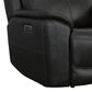 Flexsteel Crew 3-Piece Power Reclining Living Room Set in Raven Black, , large