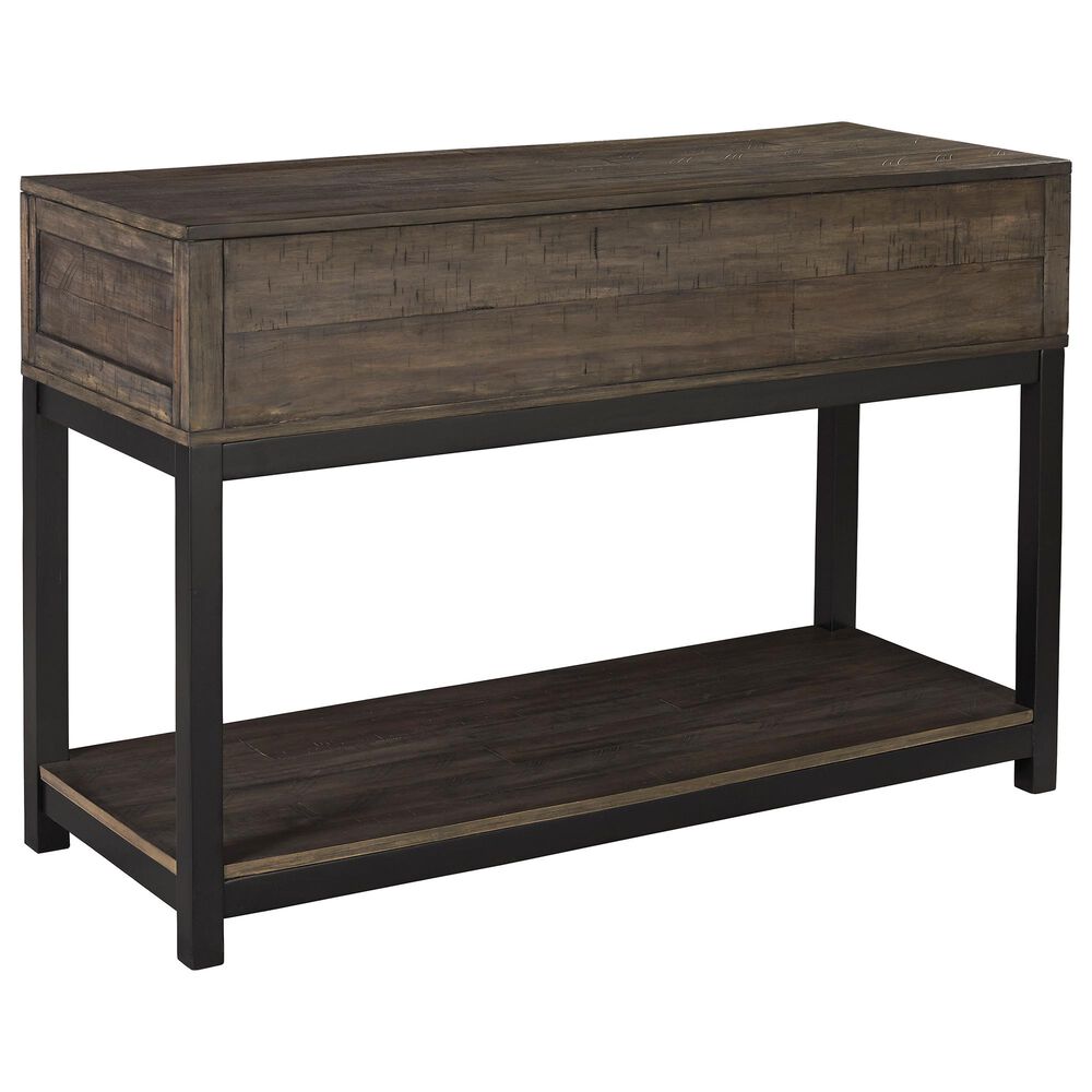 Ashley Johurst Sofa Table in Grayish Brown and Black, , large