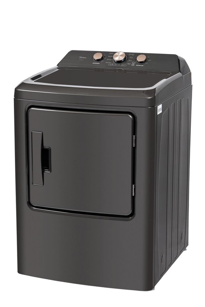 Midea 7 Cu. Ft. Tumble Electric Dryer in Metallic Grey, , large