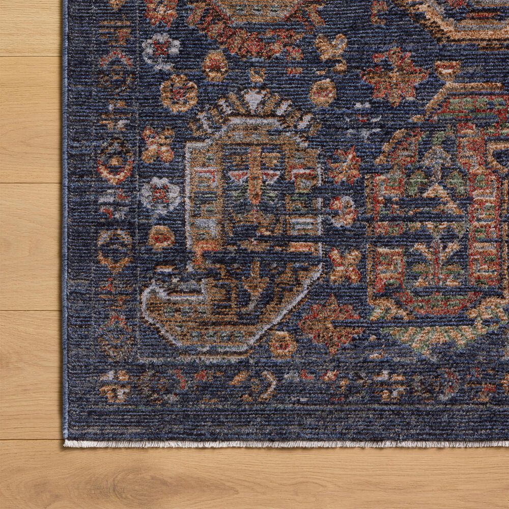 Loloi Winchester Navy and Multicolor 2'6" x 7'8" Runner, , large