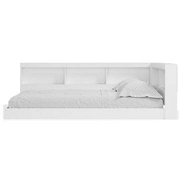 Signature Design by Ashley Piperton Twin Bookcase Storage Bed in White, , large
