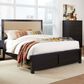 Tiddal Home Warrior King Panel Bed in Black, , large