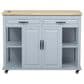 HOMLUX 47-inch Kitchen Island  in Grey Blue, , large