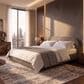 Jennifer Taylor Home Archie King Upholstered Platform Bed in Taupe Brown, , large