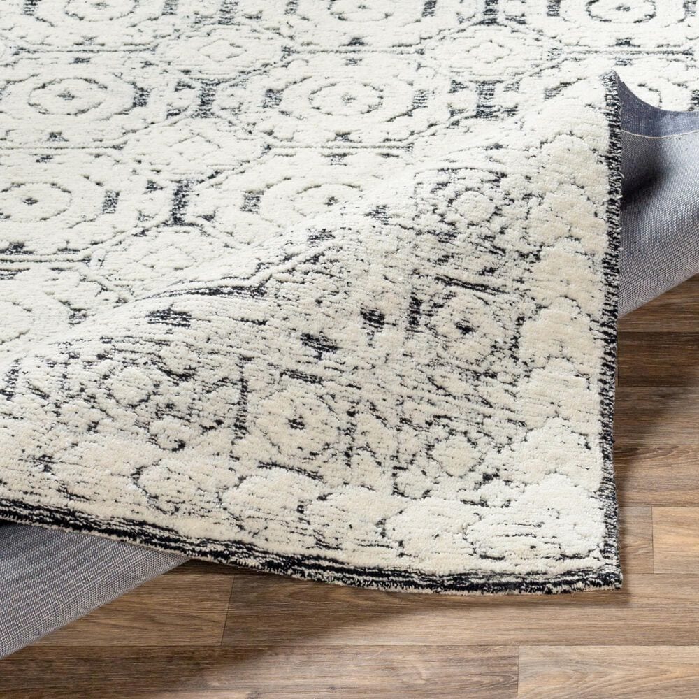Surya Louvre Black, Ivory and Cream 10&#39; x 14&#39; Area Rug, , large