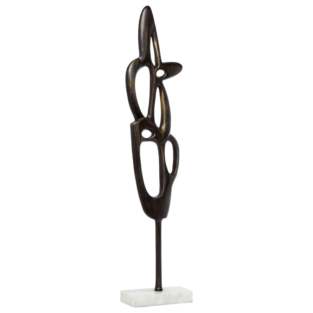 Venus Williams Collection 7" x 29" Contemporary Aluminum Sculpture in Grey, , large