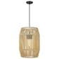 Golden Lighting Seabrooke 1-Light Outdoor Pendant in Natural Black, , large