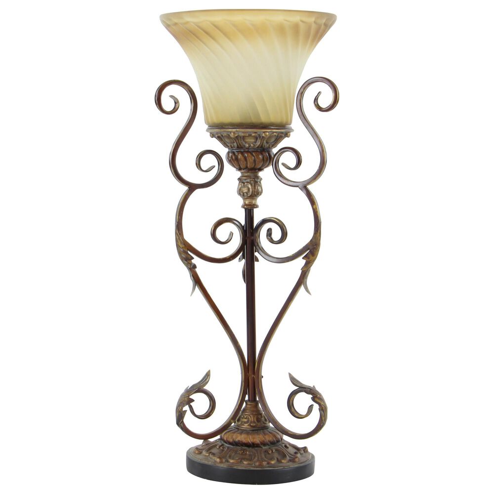Maple and Jade 29&quot; Mediterranean Uplight in Dark Brown &#40;Set of 2&#41;, , large
