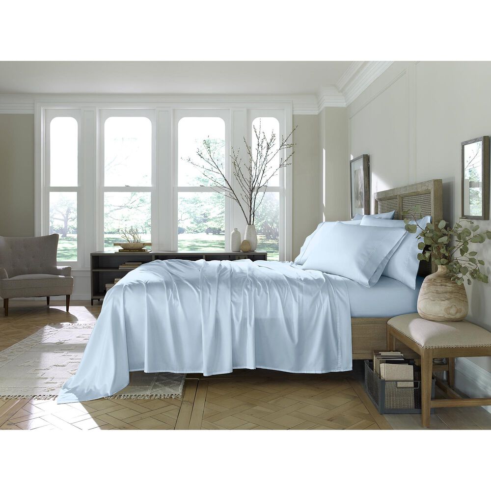 Sanders Collection Eucalyptus 6-Piece King Sheet Set in Powder Blue, , large
